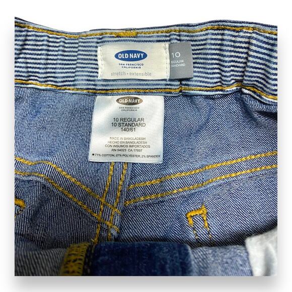 Old Navy Girls‎ Shorts Size 10 Blue Denim Tomboy Dark Wash Adjustable Waist - Picture 3 of 6